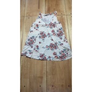 PaperMoon Womens Floral Tank Top‎ V Neck Sleeveless Casual Size M